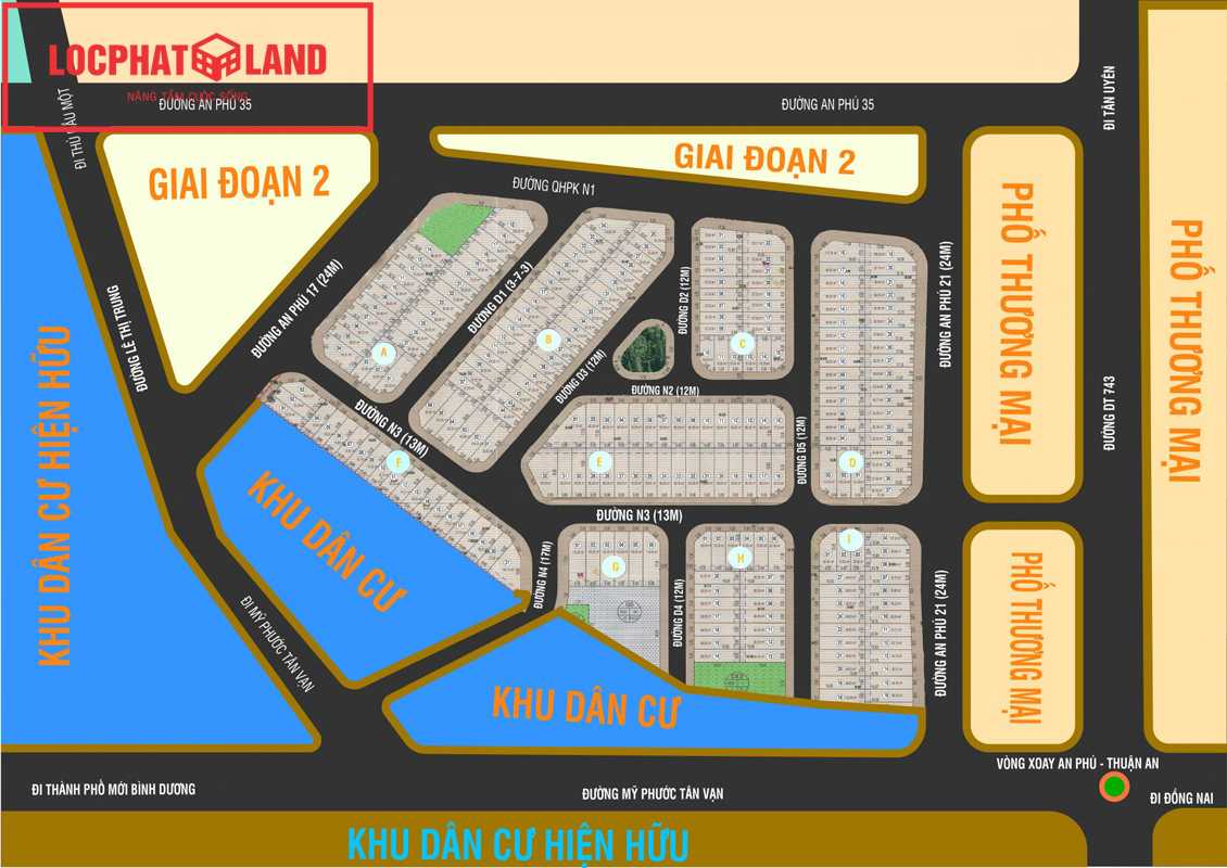 Bán đất 4.5x15m Đường D1 KDC An Phú 1 gần chợ Đông Đô