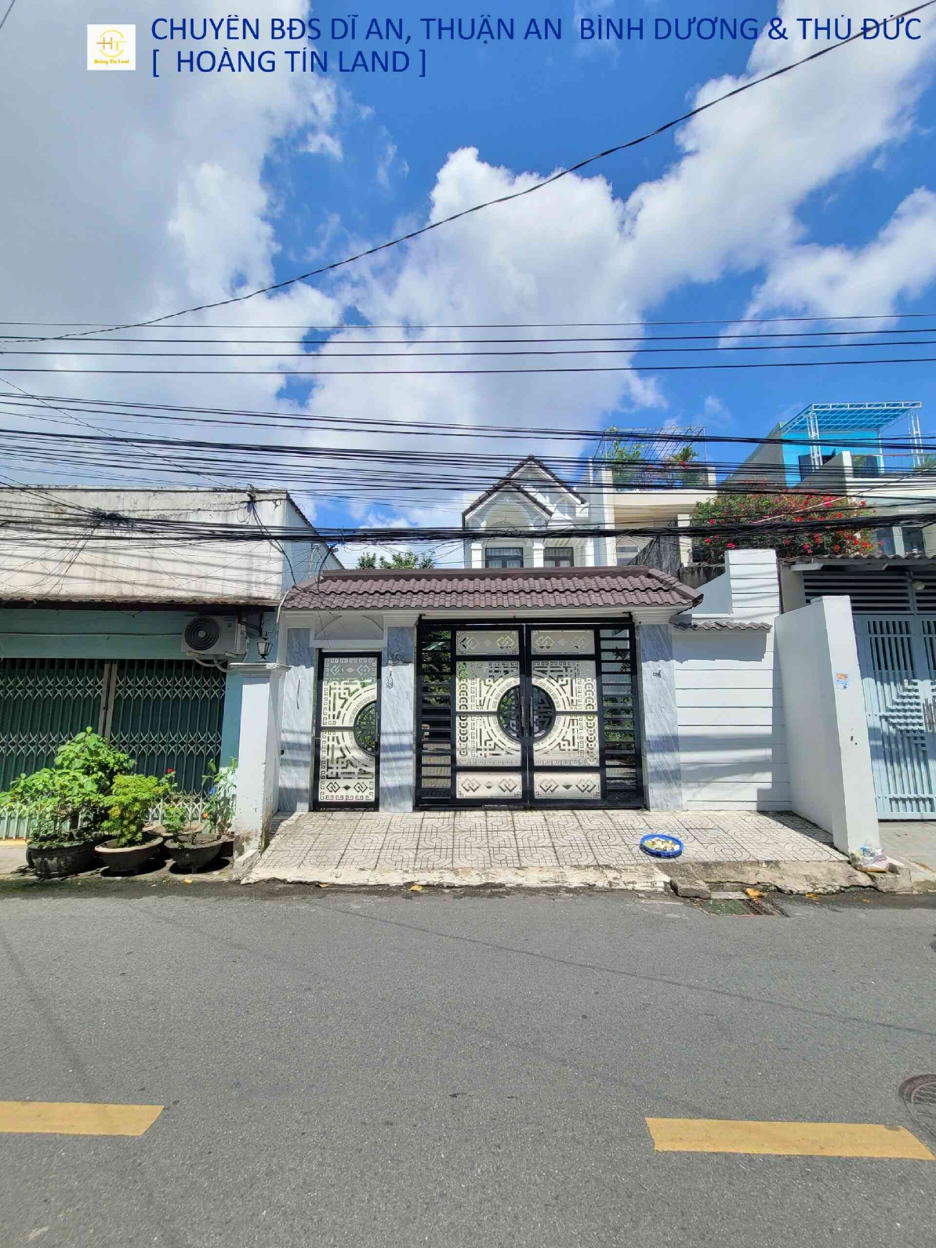 Bán biệt thự 1T1L 9.4x28m, mặt tiền Nguyễn Đức Thiệu p. Dĩ An, thổ cư 100%