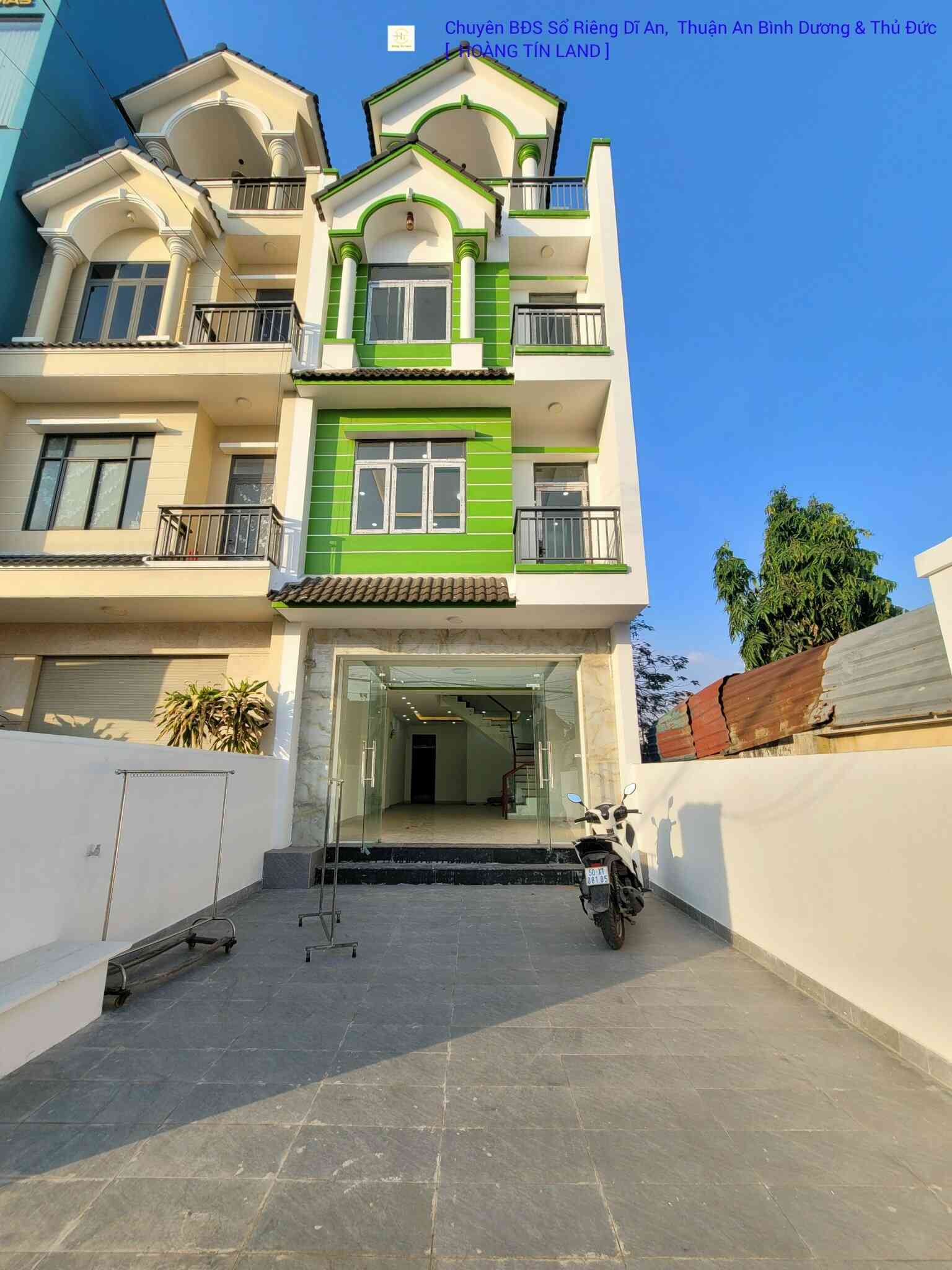 Cho thuê nhà 1T3L 5.3x20m mặt tiền sầm uất ĐT.743A gần Ngã 3 Suối Lồ