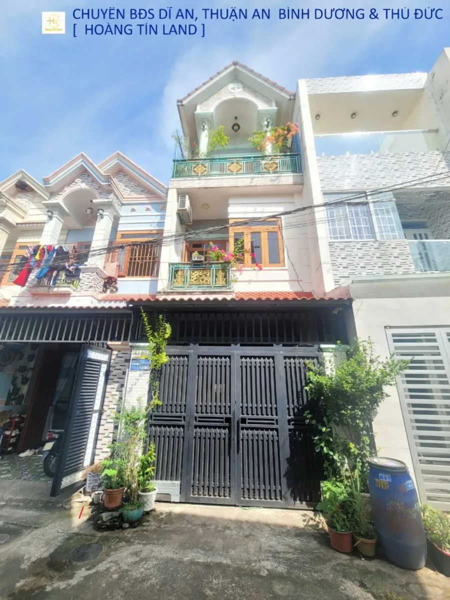 Bán nhà 1T2L 4.1x14.5m hoàn công, hẻm Cao Bá Quát gần Trường cấp 1,2,3 Dĩ An (Thổ cư 100%)