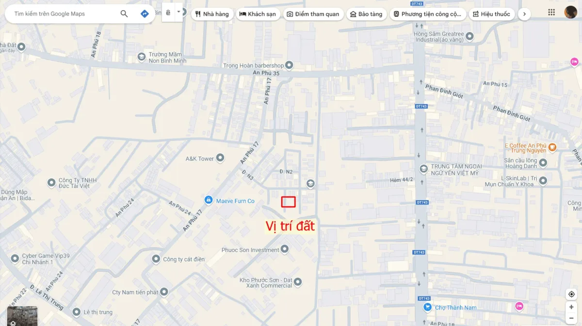 Bán căn góc 1T2L 6x15m hoàn công, đường N3 KDC An Phú 1 p.An Phú