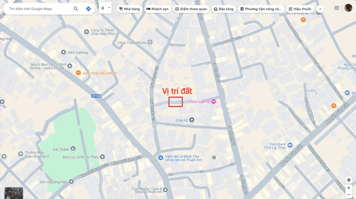 Bán đất 4.1x20m, hẻm Lái Thiêu 27 p. Lái Thiêu gần trường cấp 1