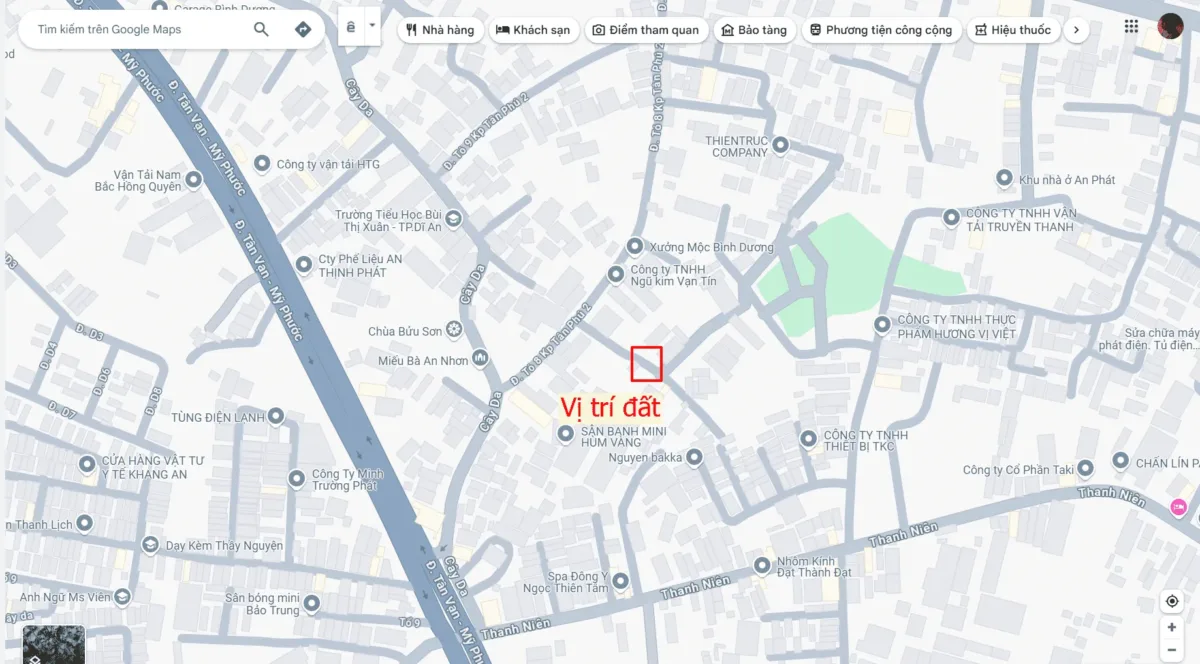 Bán đất 5x27m, hẻm Cây Da p. Tân Bình gần Chợ Tân Bình