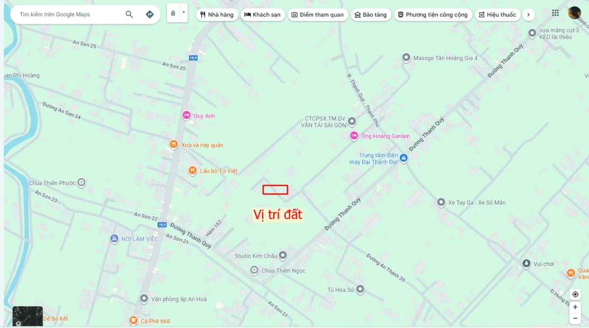 Bán đất 39.2x76m, hẻm đường Thanh Qúy p. An Thạnh