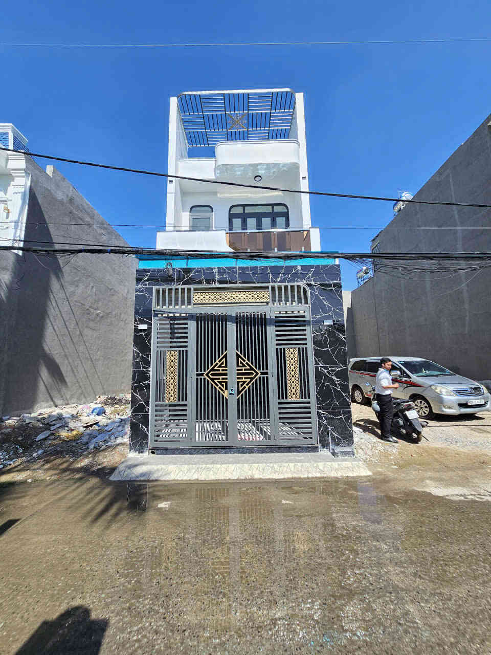 Bán nhà mới 1T1L 4.1x20m hoàn công, hẻm Bùi Hữu Nghĩa p. Bửu Hòa gần sông