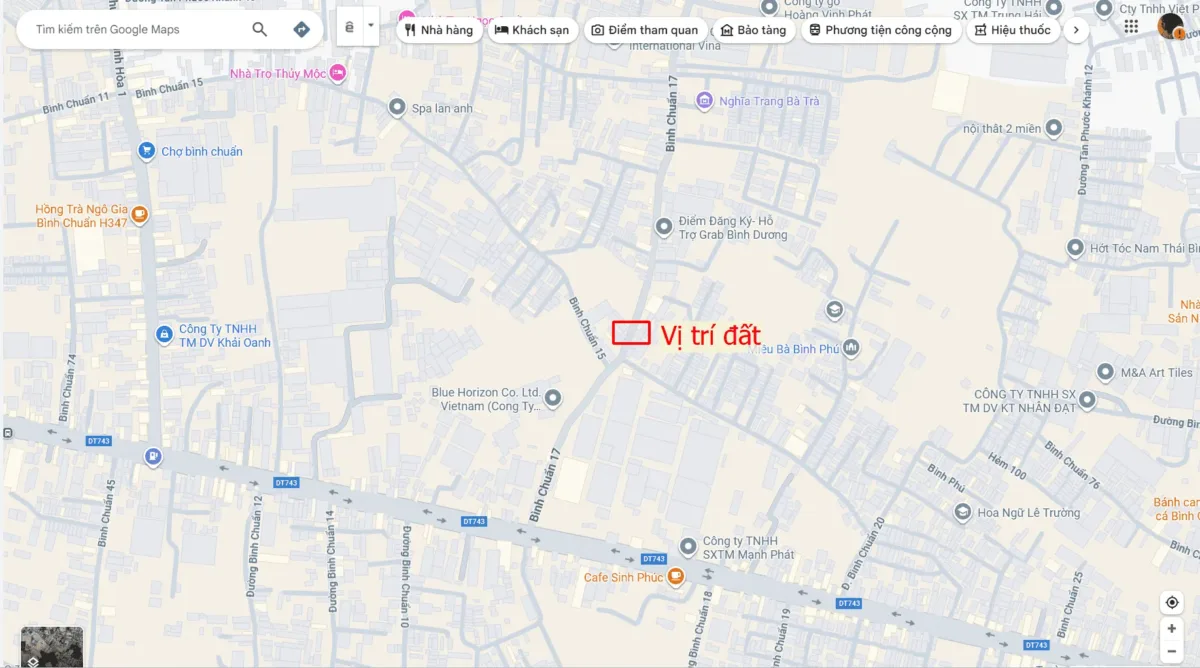 Bán đất 5x40m, mặt tiền Bình Chuẩn 17 p. Bình Chuẩn
