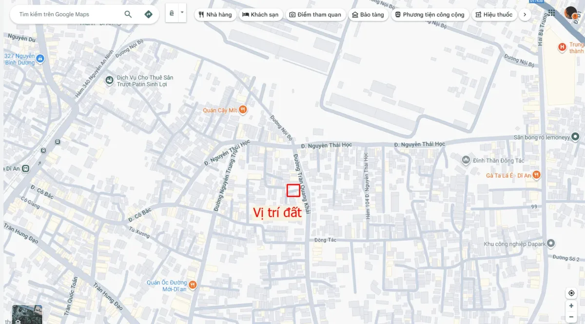 Bán nhà cấp 4 (6.8×14.5m), hẻm Trần Quang Khải p. Tân Đông Hiệp