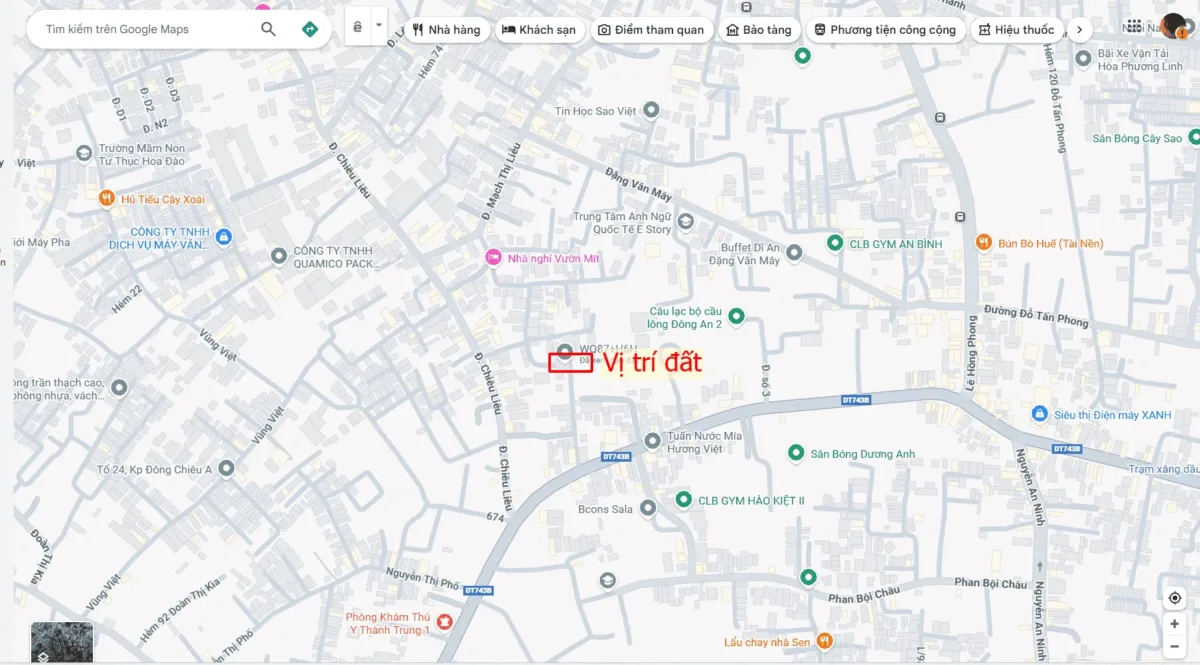 Bán đất 4.5x14m, hẻm ĐT.743B p. Tân Đông Hiệp gần Ngã Ba Ông Xã