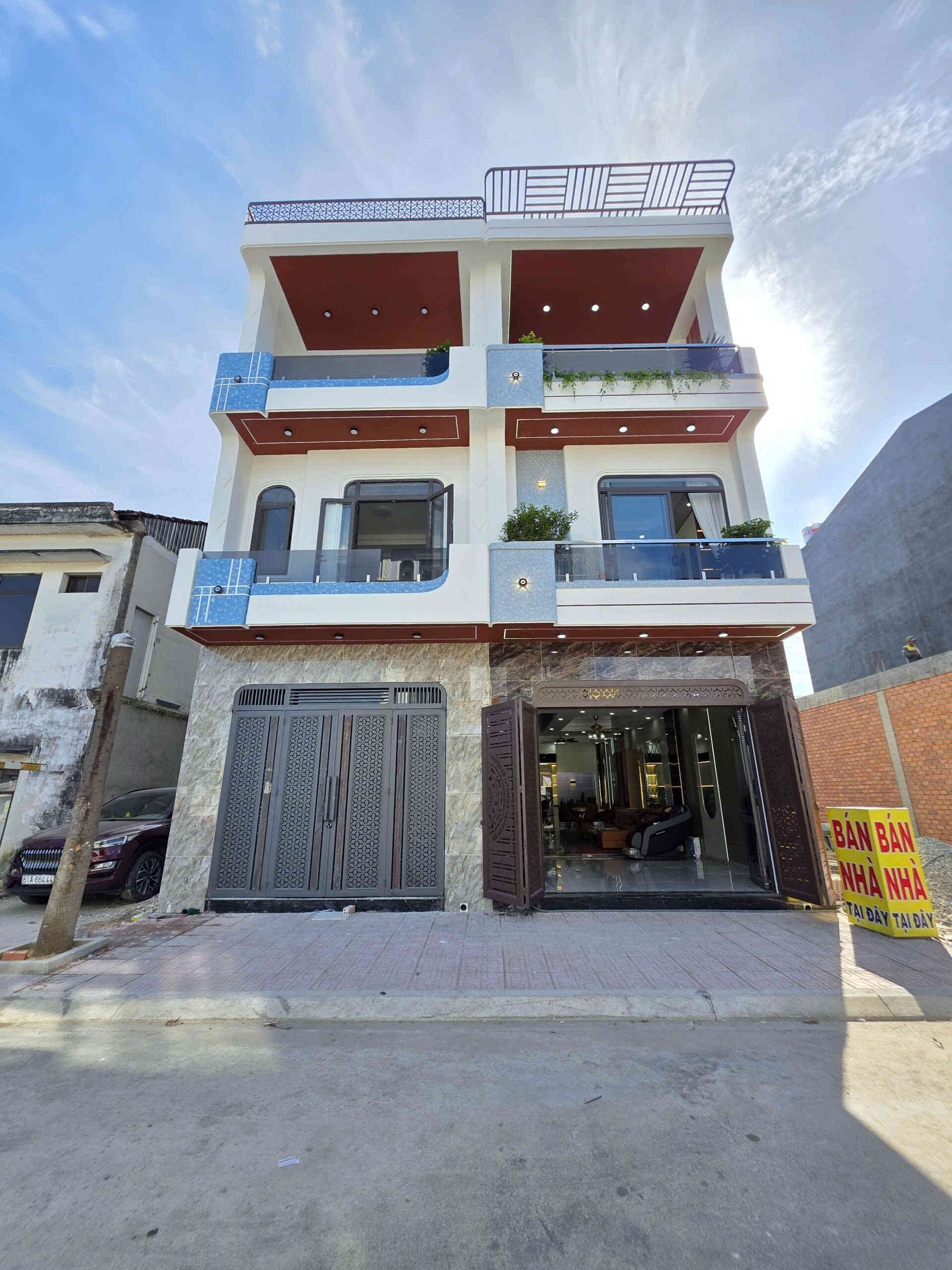 Bán nhà mới 1T2L 4.5x15m hoàn công, đường D1 KDC Lê Phong Bình Chuẩn 2 p. Bình Chuẩn