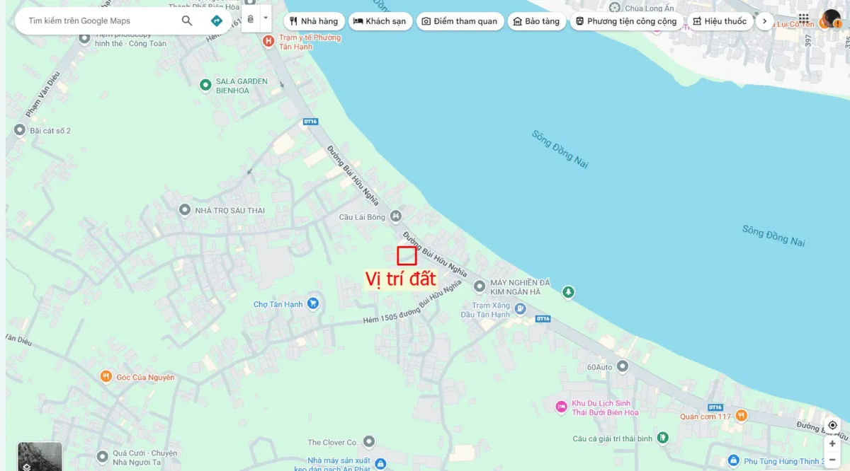 Bán đất 4x25m, hẻm Bùi Hữu Nghĩa p. Tân Hạnh gần chợ Tân Hạnh