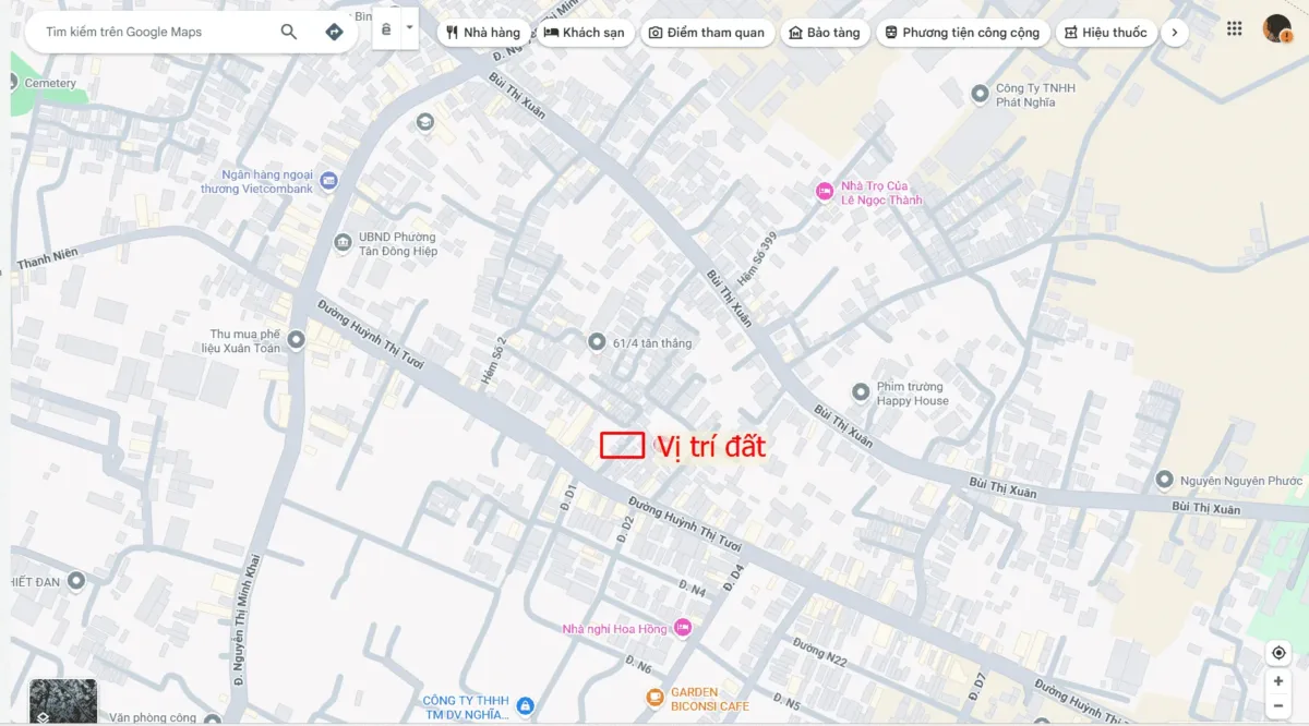 Bán nhà cấp 4 (6x10m), hẻm Huỳnh Thị Tươi p. Tân Bình, thổ cư 100%