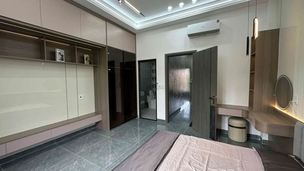 Bán nhà mới 1T2L 4.5x15m hoàn công, đường D1 KDC Lê Phong Bình Chuẩn 2, full nội thất