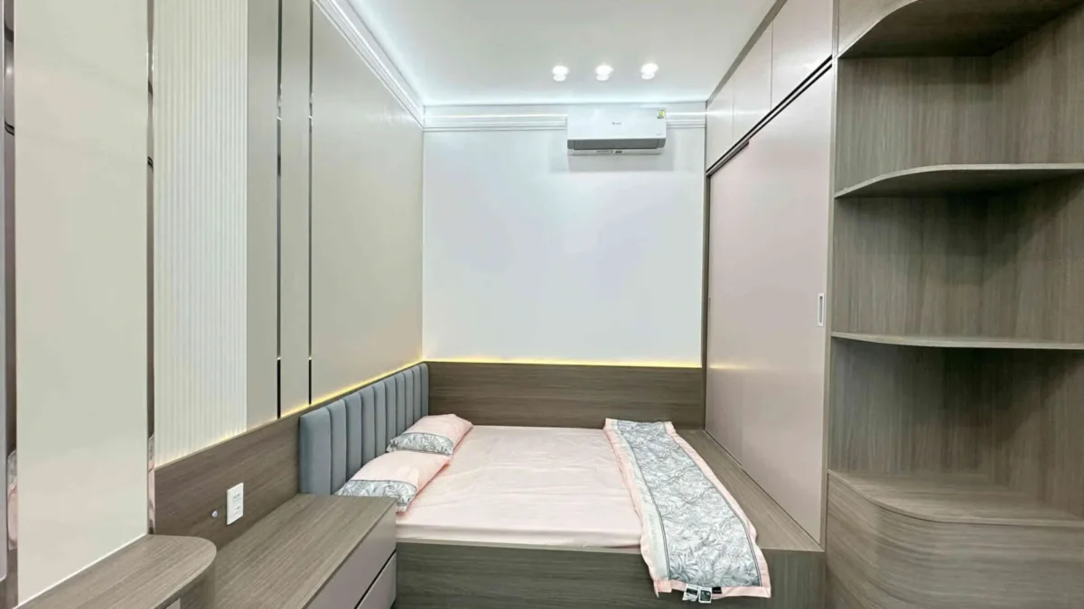 Bán nhà mới 1T2L 4.5x15m hoàn công, đường D1 KDC Lê Phong Bình Chuẩn 2, full nội thất