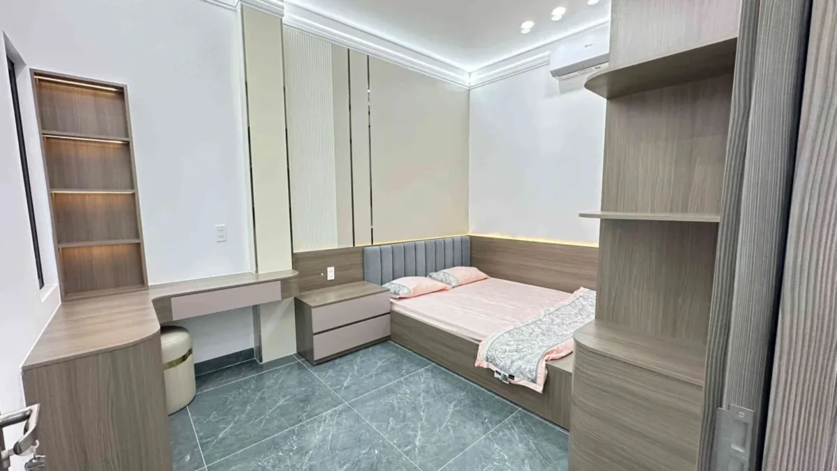 Bán nhà mới 1T2L 4.5x15m hoàn công, đường D1 KDC Lê Phong Bình Chuẩn 2, full nội thất