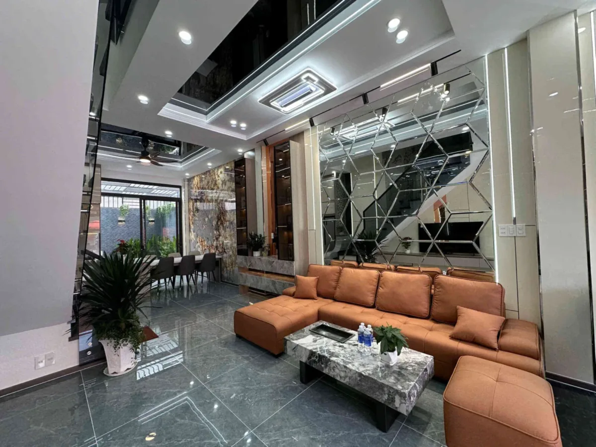 Bán nhà mới 1T2L 4.5x15m hoàn công, đường D1 KDC Lê Phong Bình Chuẩn 2, full nội thất