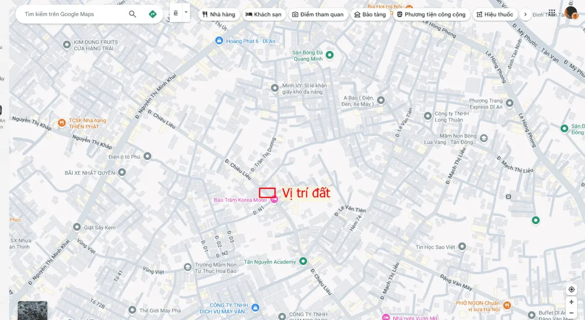 Bán đất 5x22m, mặt tiền Chiêu Liêu p. Tân Đông Hiệp