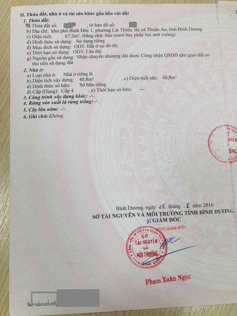 Bán nhà cấp 4 (7.9×7.8m), hẻm Lê Văn Duyệt p. Lái Thiêu gần chợ Lái Thiêu