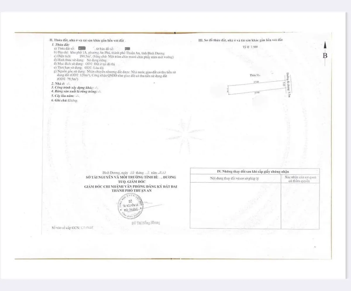 Bán dãy trọ 1T1L 15x37m, hẻm An Phú 03 p. An Phú gần vòng xoay An Phú, thu 30tr/th