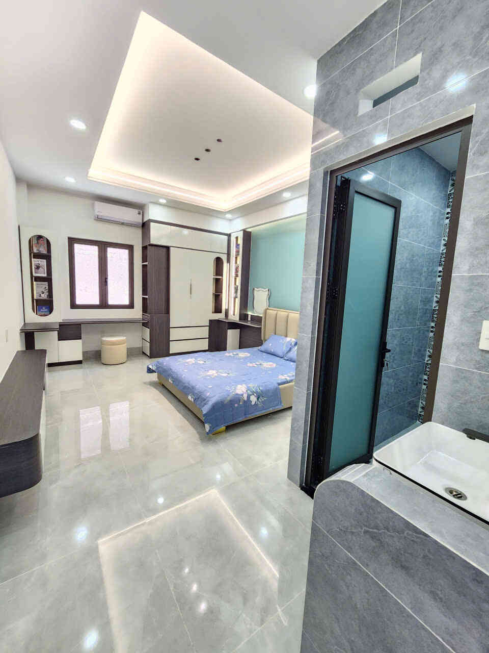 Bán nhà mới 1T2L 4×16.5m, đường N1 KDC Lê Phong An Phú 3 p. An Phú, full nội thất