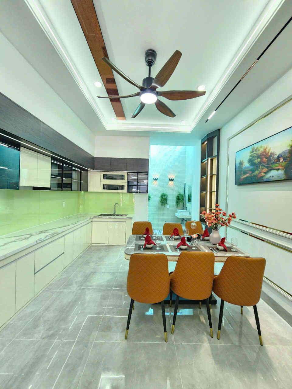 Bán nhà mới 1T2L 4×16.5m, đường N1 KDC Lê Phong An Phú 3 p. An Phú, full nội thất