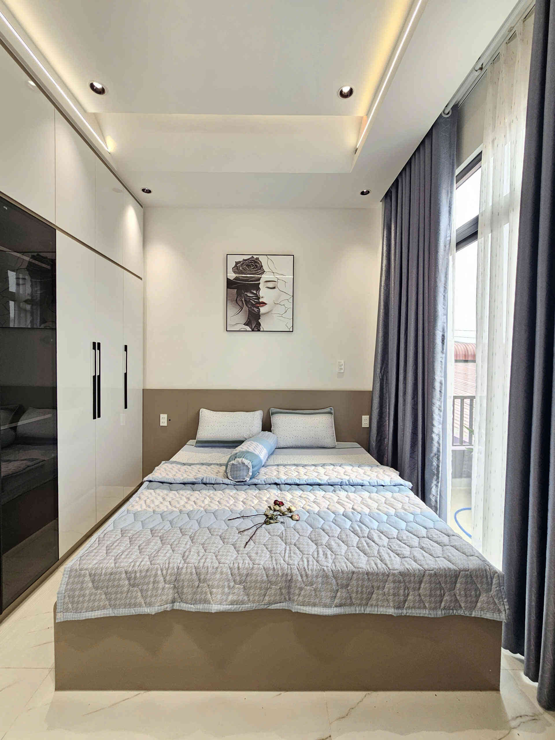 Bán nhà mới 1T2L 4x16m, đường N1 KDC Lê Phong Bình Chuẩn 1 p. Bình Chuẩn, full nội thất