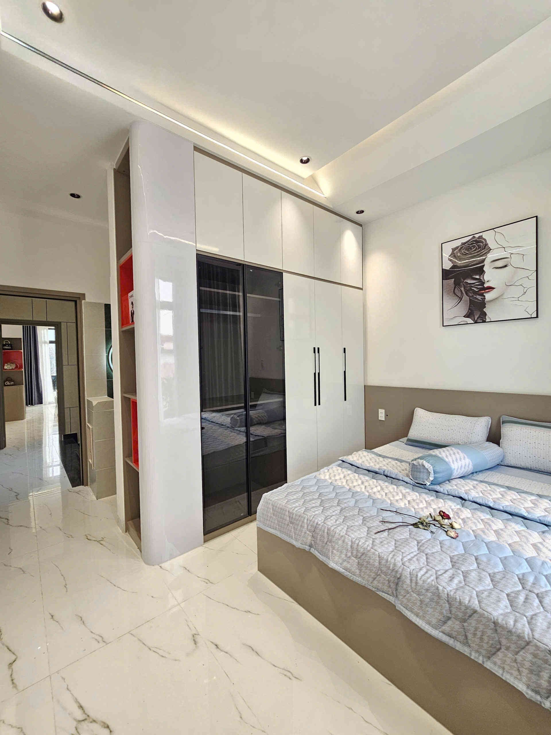 Bán nhà mới 1T2L 4x16m, đường N1 KDC Lê Phong Bình Chuẩn 1 p. Bình Chuẩn, full nội thất