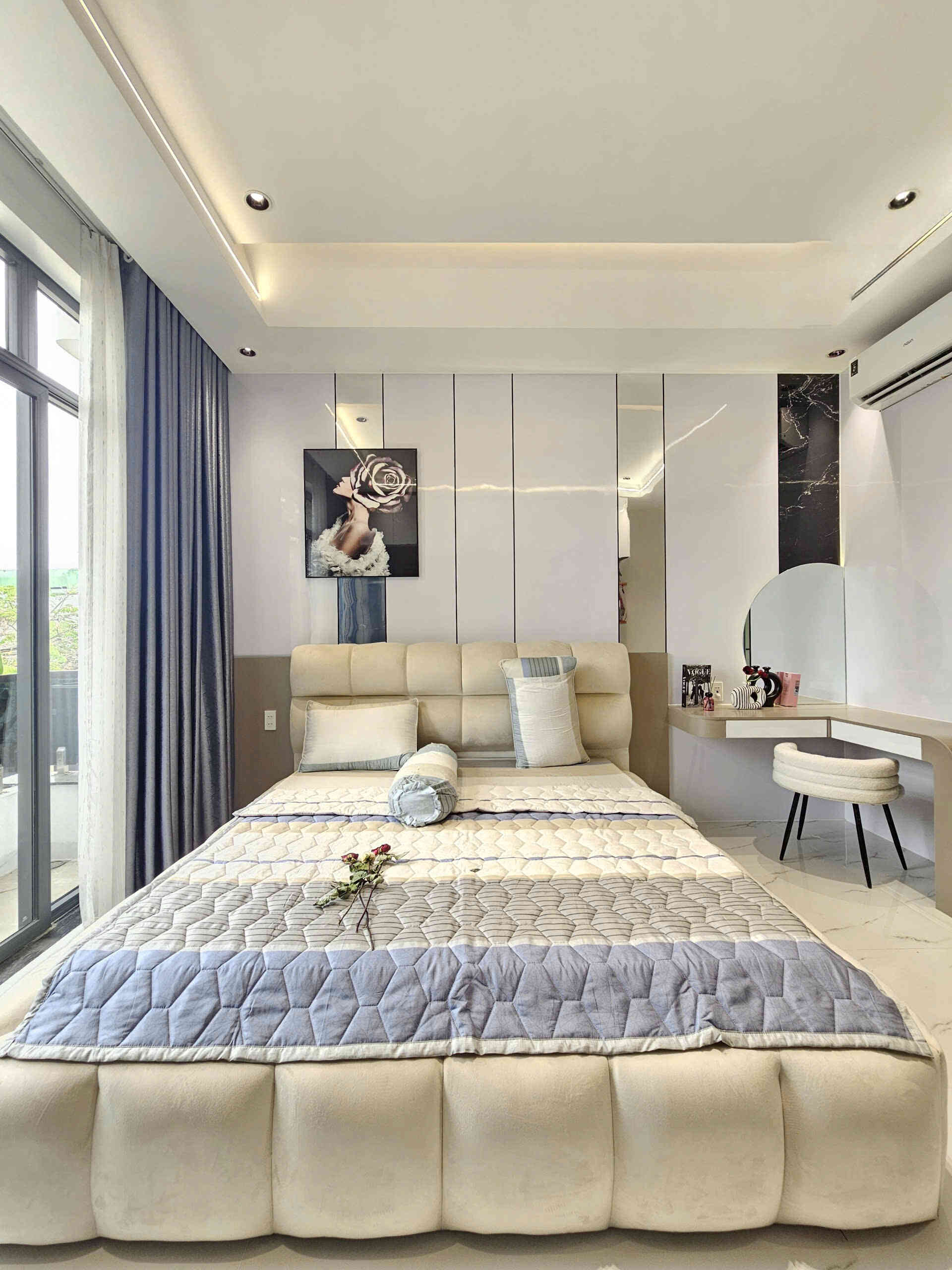 Bán nhà mới 1T2L 4x16m, đường N1 KDC Lê Phong Bình Chuẩn 1 p. Bình Chuẩn, full nội thất