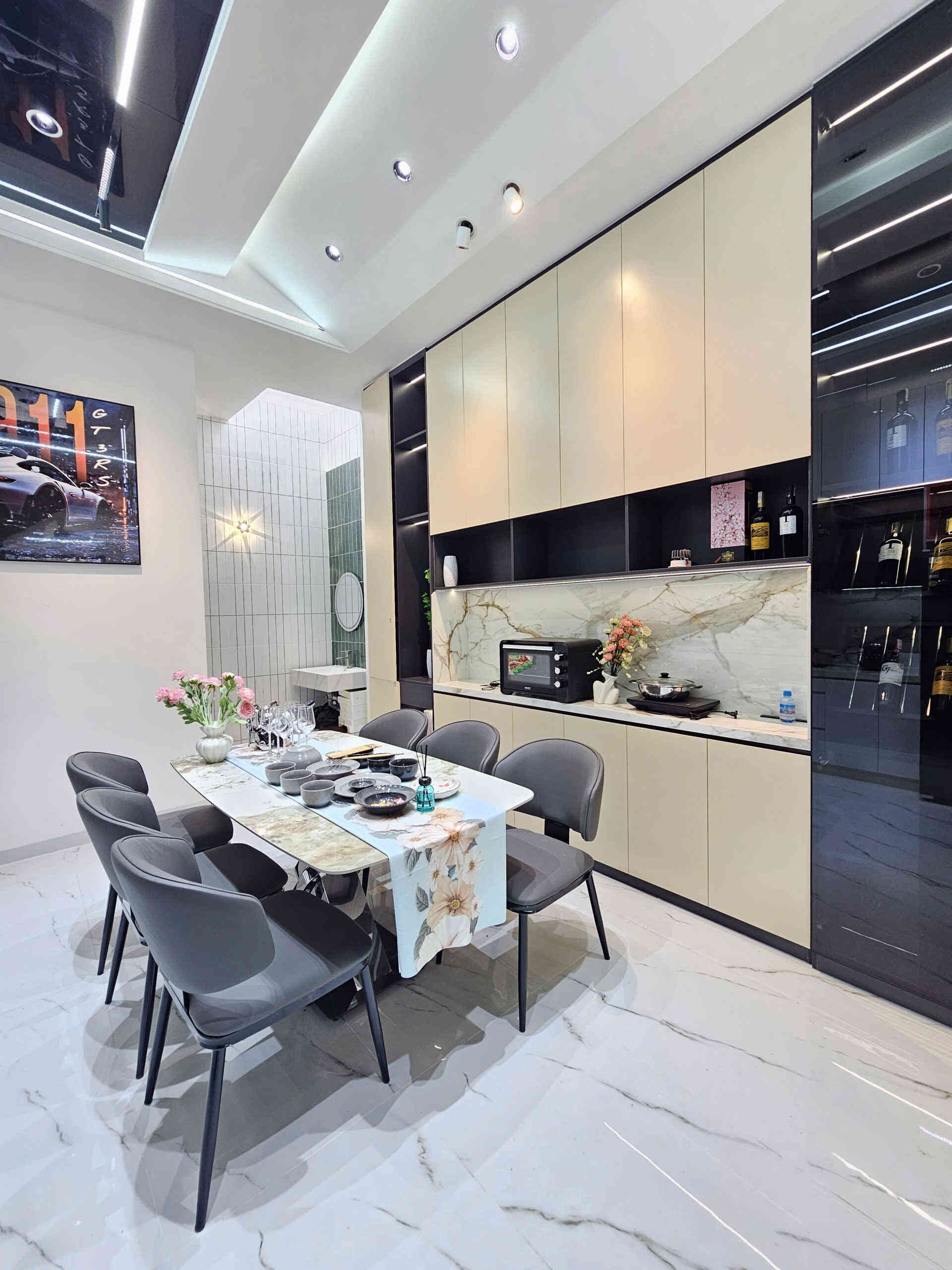 Bán nhà mới 1T2L 4x16m, đường N1 KDC Lê Phong Bình Chuẩn 1 p. Bình Chuẩn, full nội thất