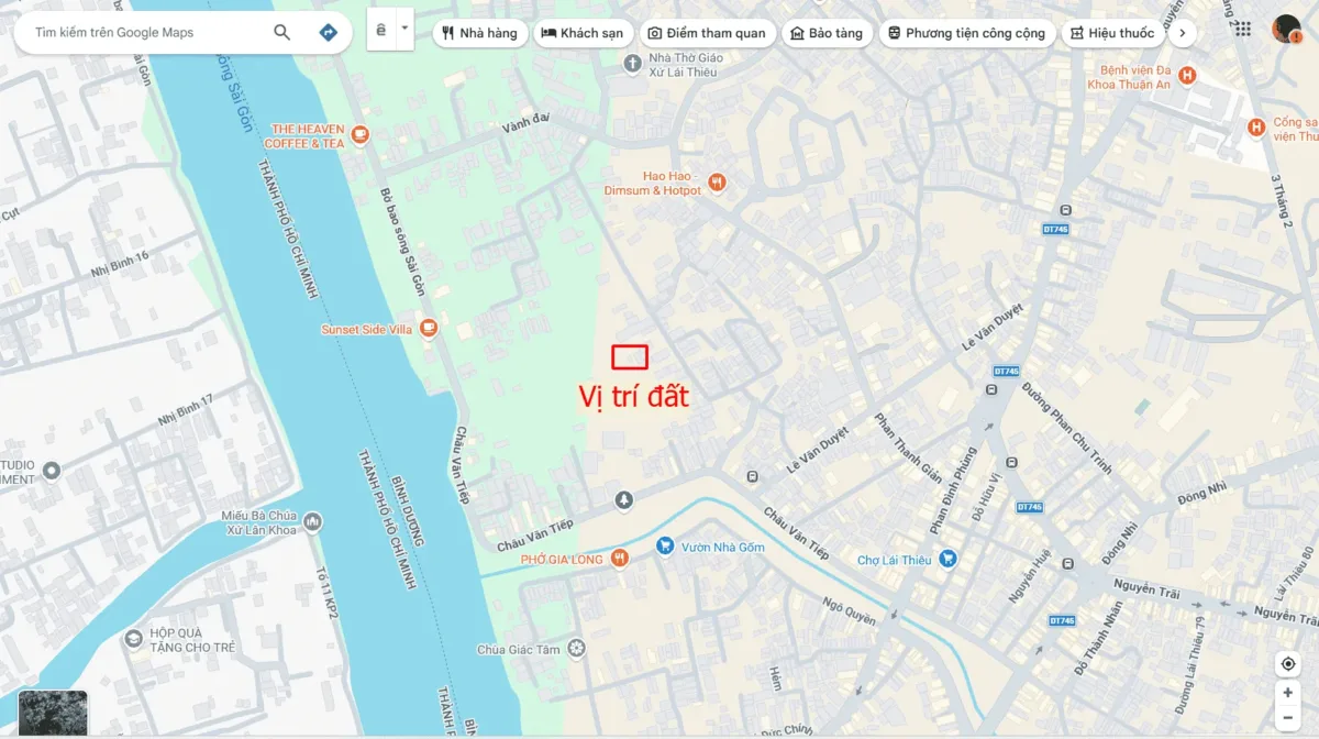 Bán đất 5.9x53m, hẻm Phan Thanh Giản p. Lái Thiêu gần chợ Lái Thiêu