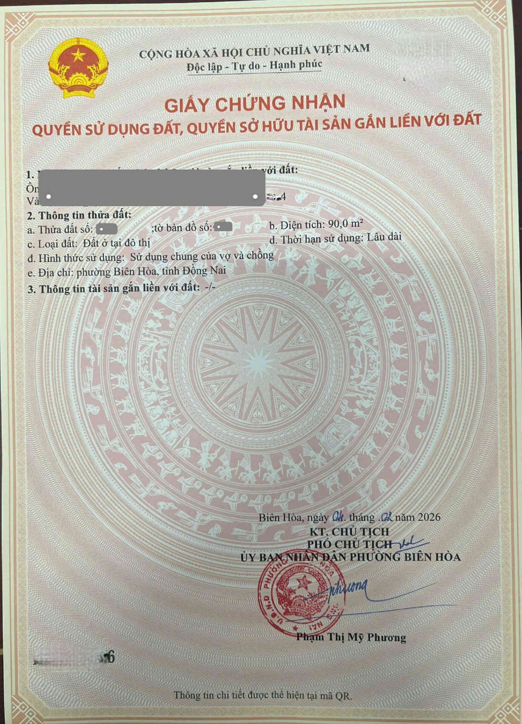 Bán đất KDC 5x18m, gần đường Nguyễn Thị Tồn p. Biên Hòa