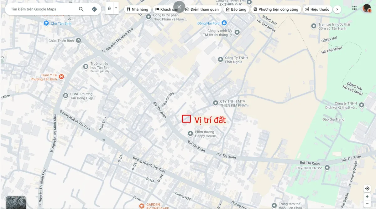 Bán đất 5x16m, hẻm Bùi Thị Xuân p. Tân Đông Hiệp gần trường cấp 1