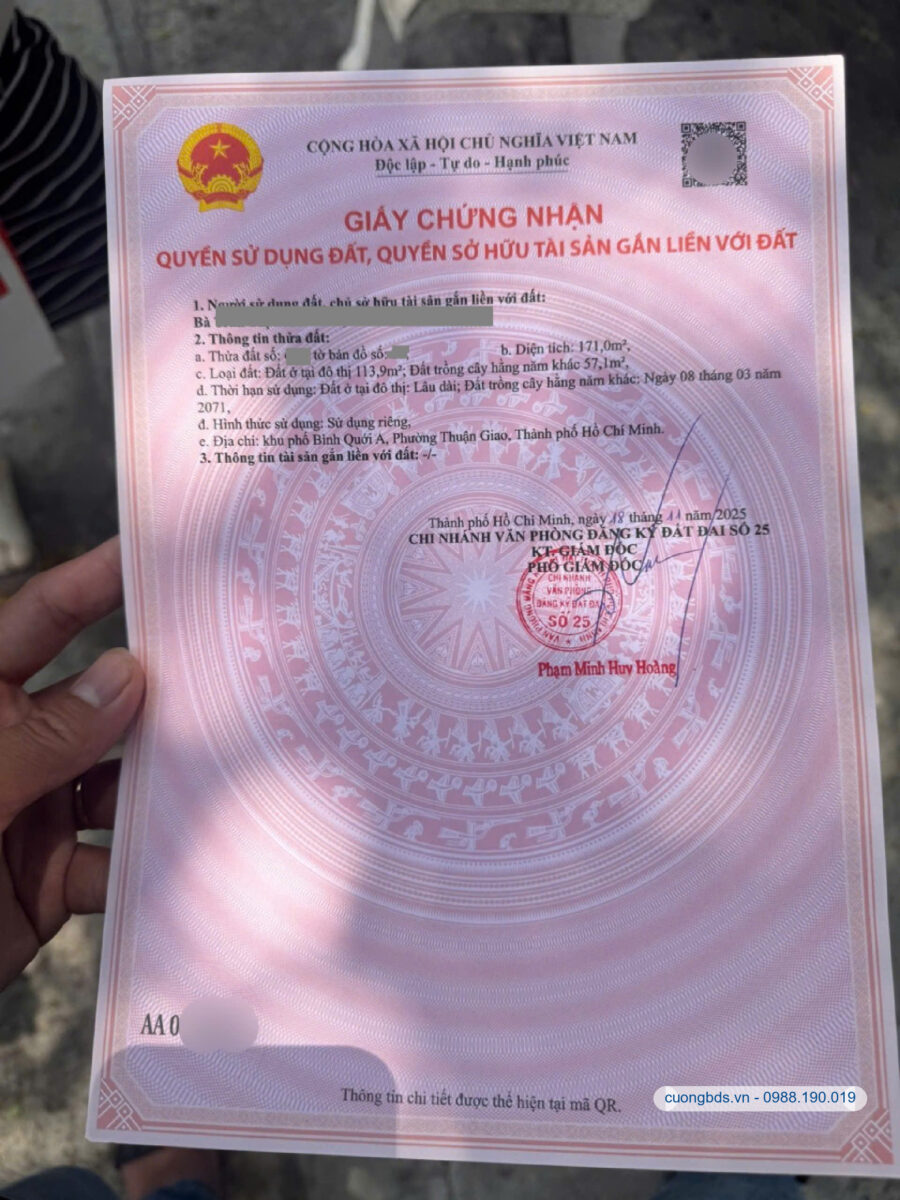 Bán dãy trọ 6×28.8m, hẻm Bình Chuẩn 17 p. Thuận Giao, thu 12tr/th