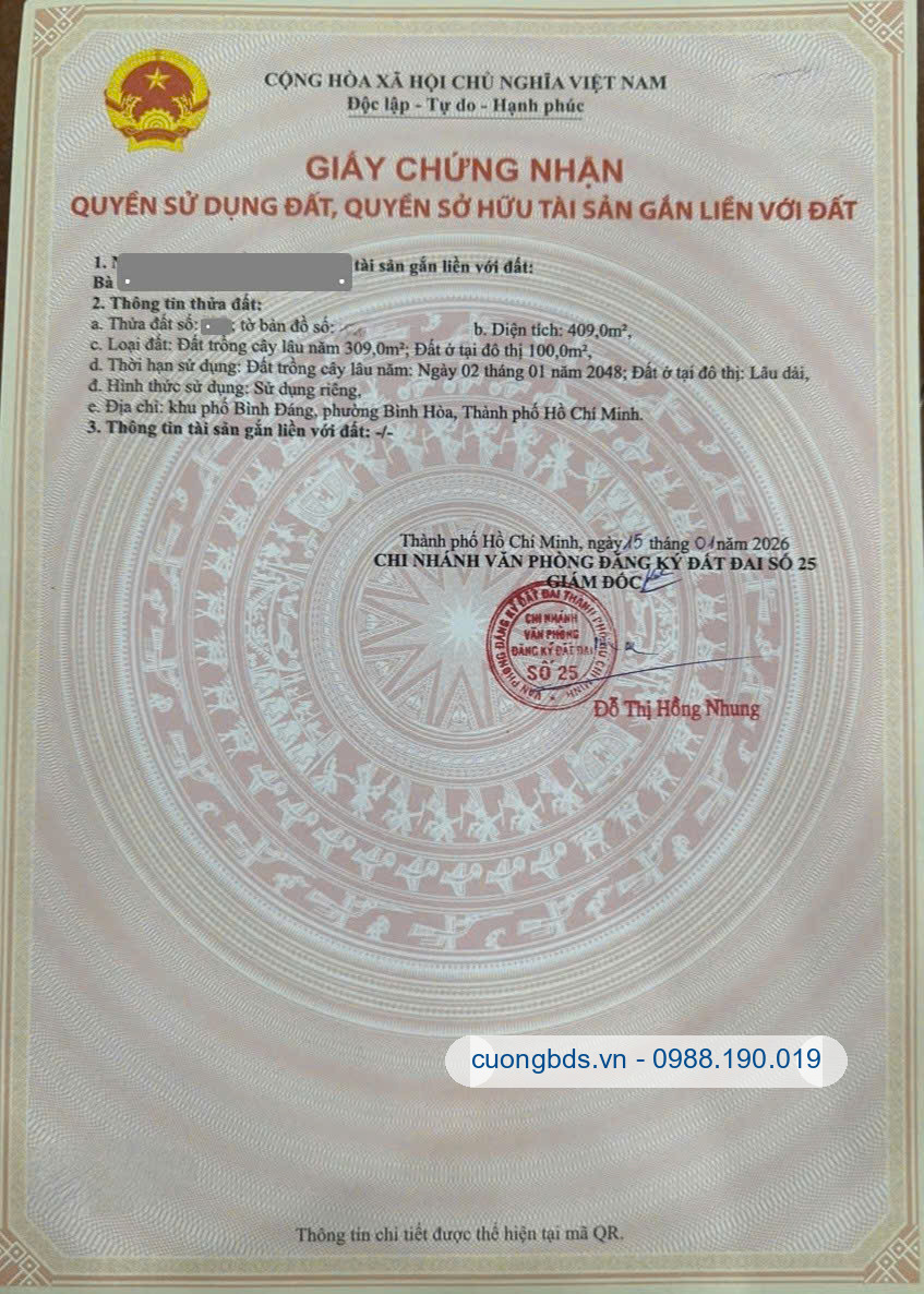 Bán dãy trọ 9x46m, mặt tiền Bình Hòa 14 p. Bình Hòa gần chợ Bình Đáng, thu 26tr/th