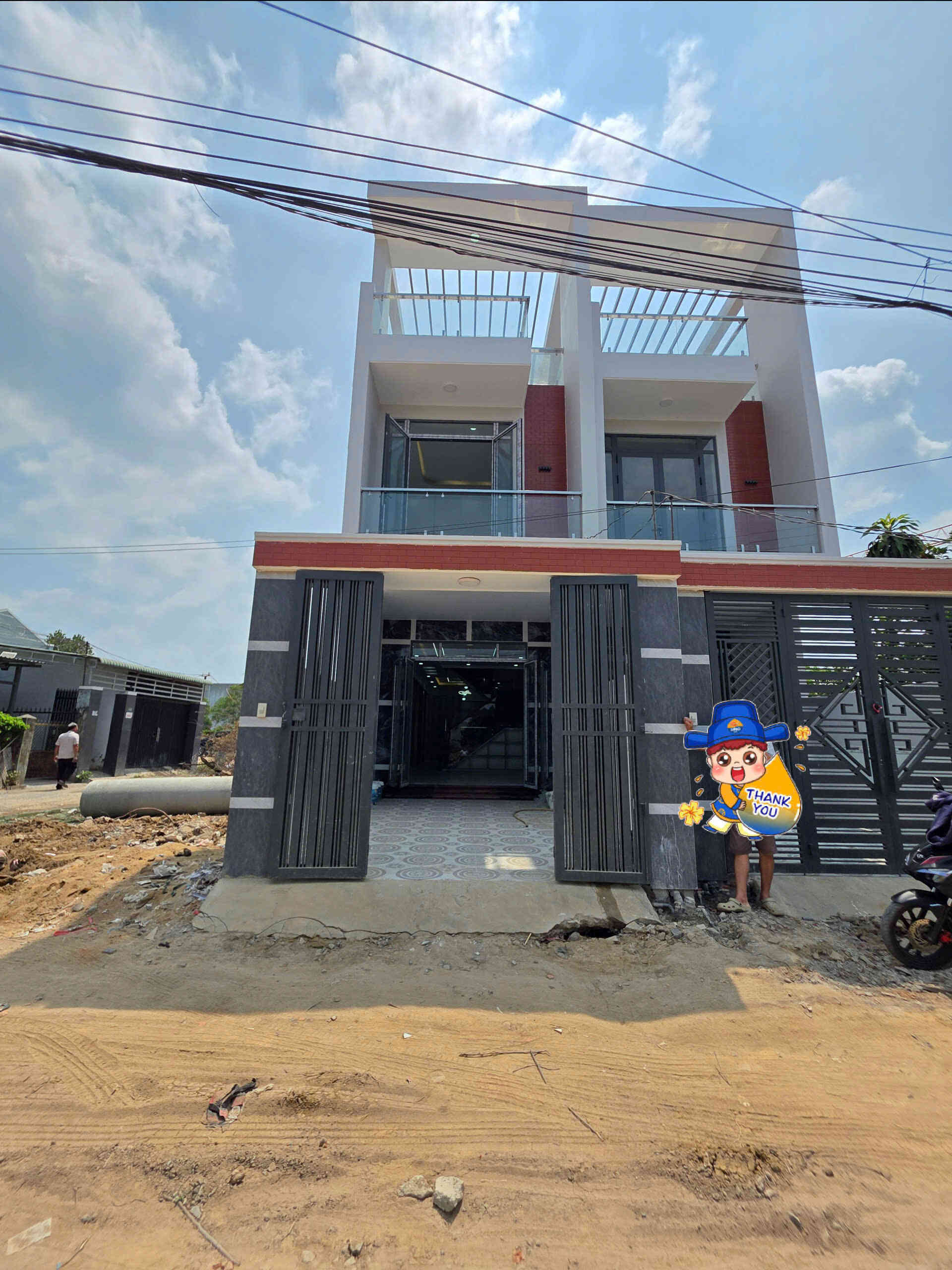 Bán nhà mới 1T2L 4x20m hoàn công, hẻm Mỹ Phước Tân Vạn p. Tân Đông Hiệp