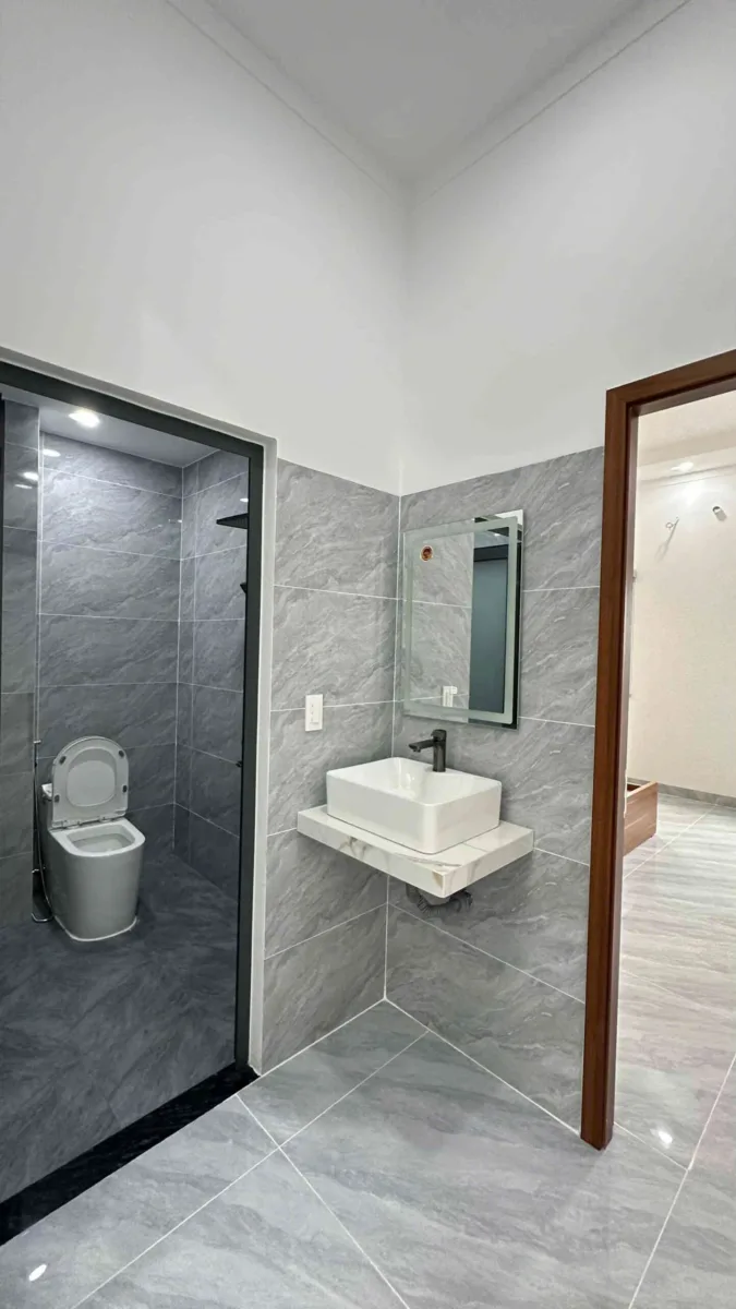 Bán nhà mới 1T2L 4×16.5m, đường D1 KDC Lê Phong An Phú 3, full nội thất