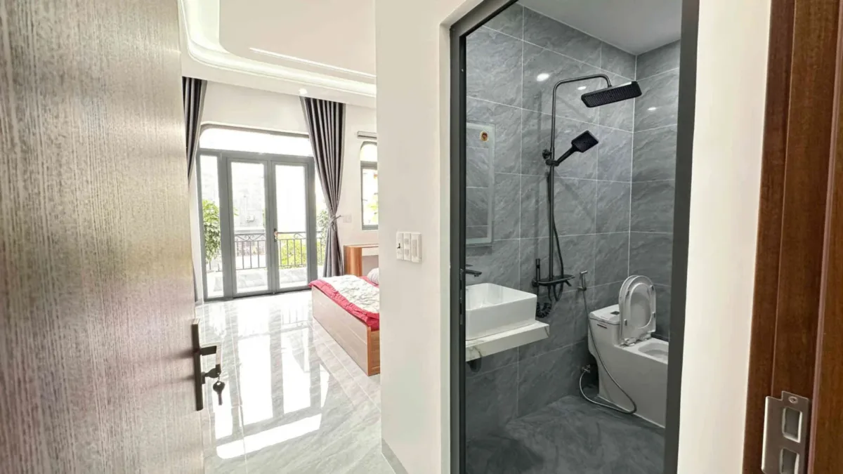 Bán nhà mới 1T2L 4×16.5m, đường D1 KDC Lê Phong An Phú 3, full nội thất