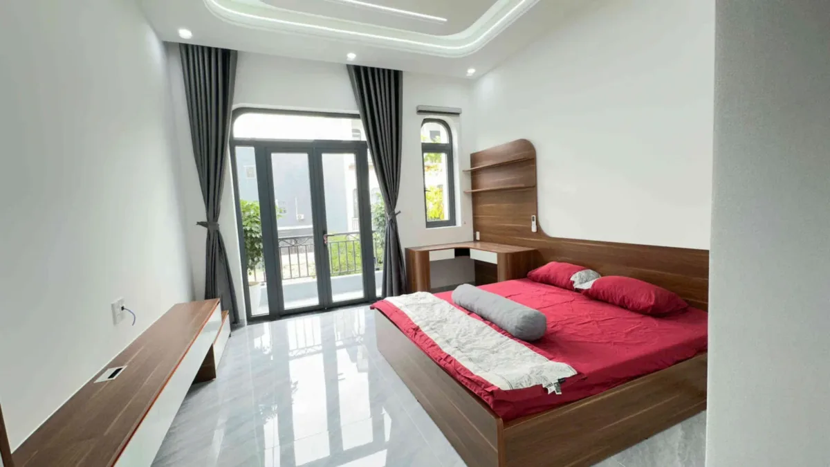 Bán nhà mới 1T2L 4×16.5m, đường D1 KDC Lê Phong An Phú 3, full nội thất