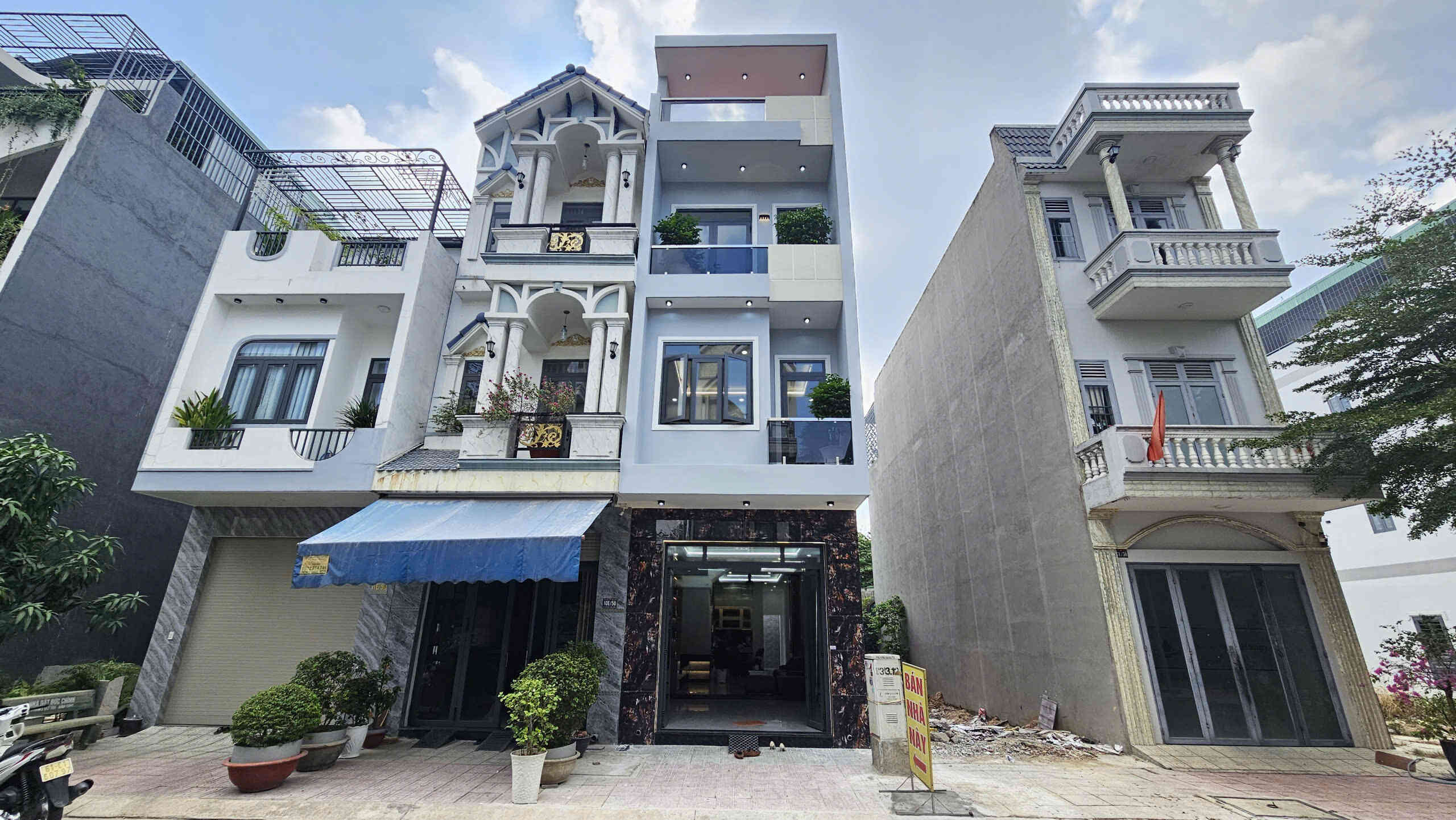 Bán nhà mới 1T2L 4x18.8m, đường D5 KDC Phú Hồng Khang p. An Phú, full nội thất (Hoàn công)