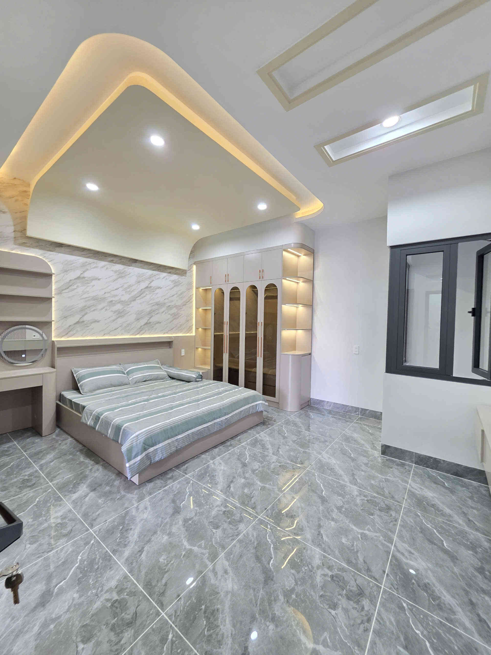 Bán nhà mới 1T3L 5×13.5m, đường N3 KDC Đông Hòa C gần trường cấp 1, full nội thất (Hoàn công)