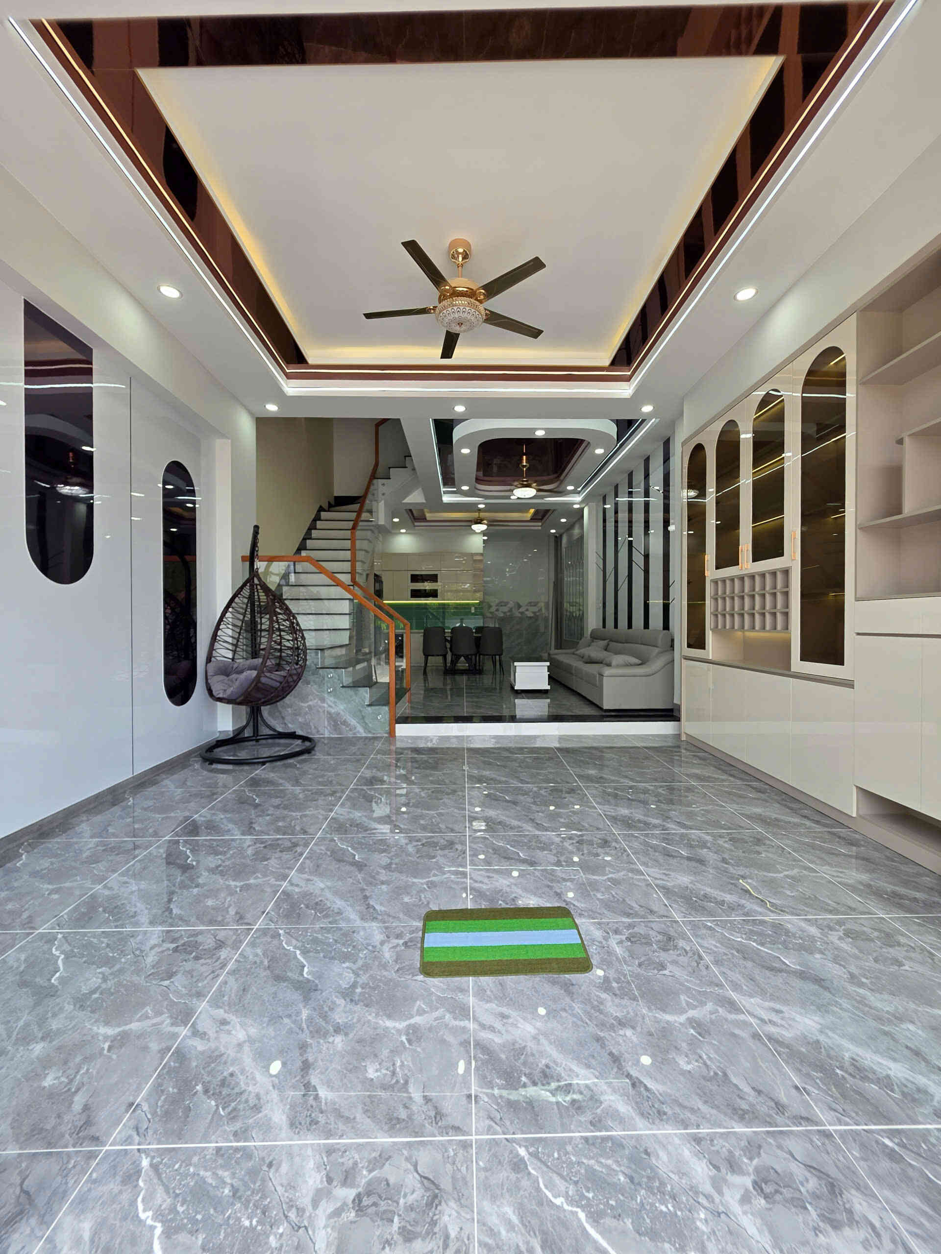 Bán nhà mới 1T3L 5×13.5m, đường N3 KDC Đông Hòa C gần trường cấp 1, full nội thất (Hoàn công)