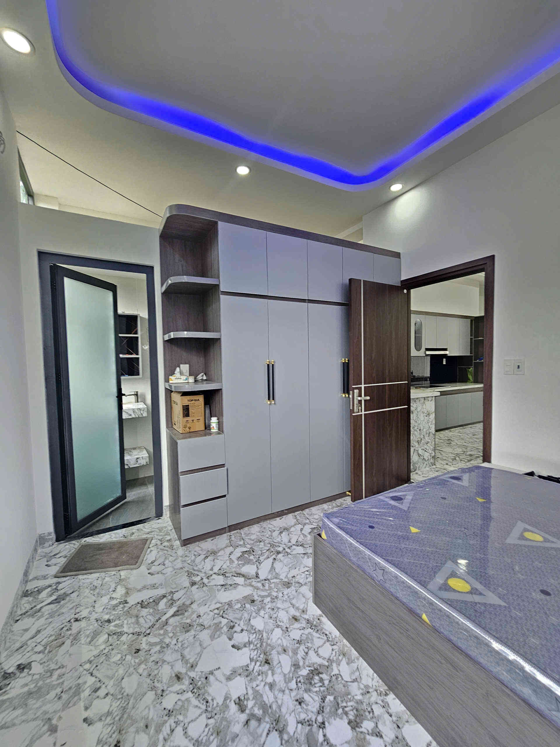 Bán nhà mới 1T2L 5×17.6m, đường số 7 KDC Đại Ngàn gần chợ 185, full nội thất