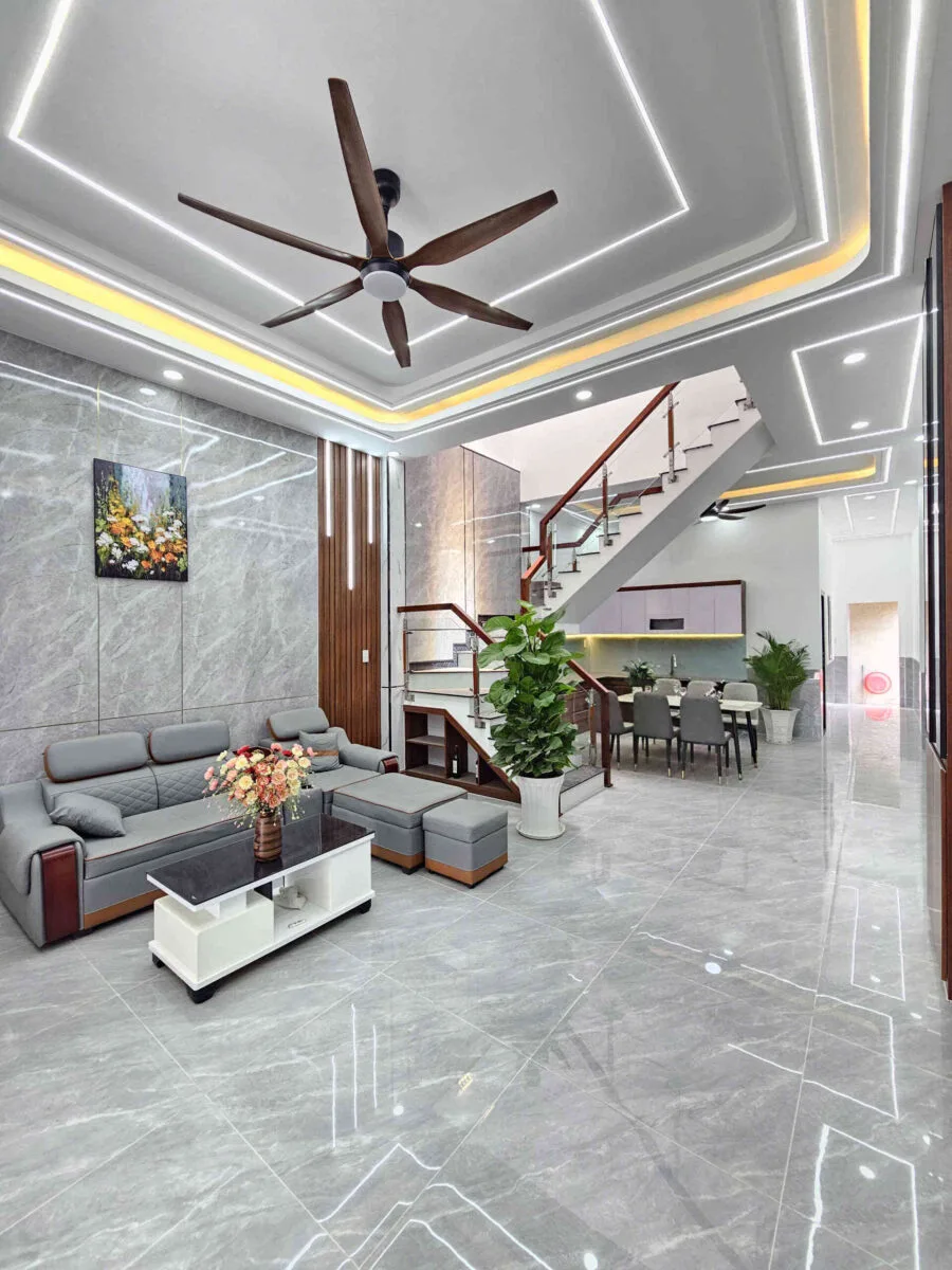 Bán nhà mới 1T1L 5x20m, đường N2 KDC Hội Nghĩa, full nội thất (Không vướng cống)
