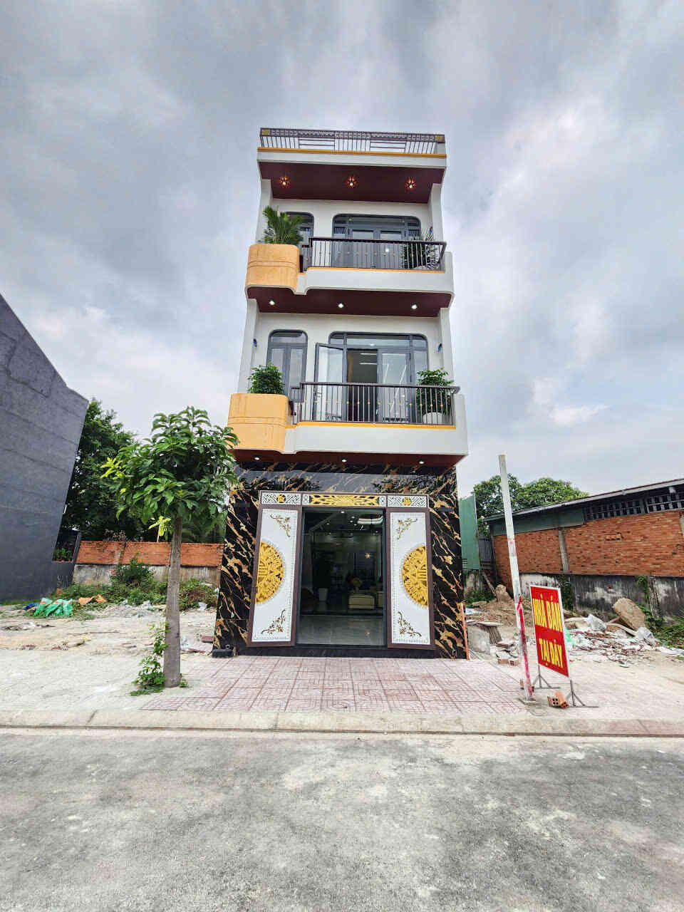 Bán nhà mới 1T2L 4.6x16.3m, đường N2 KDC Lê Phong Bình Chuẩn 2 p. An Phú, full nội thất