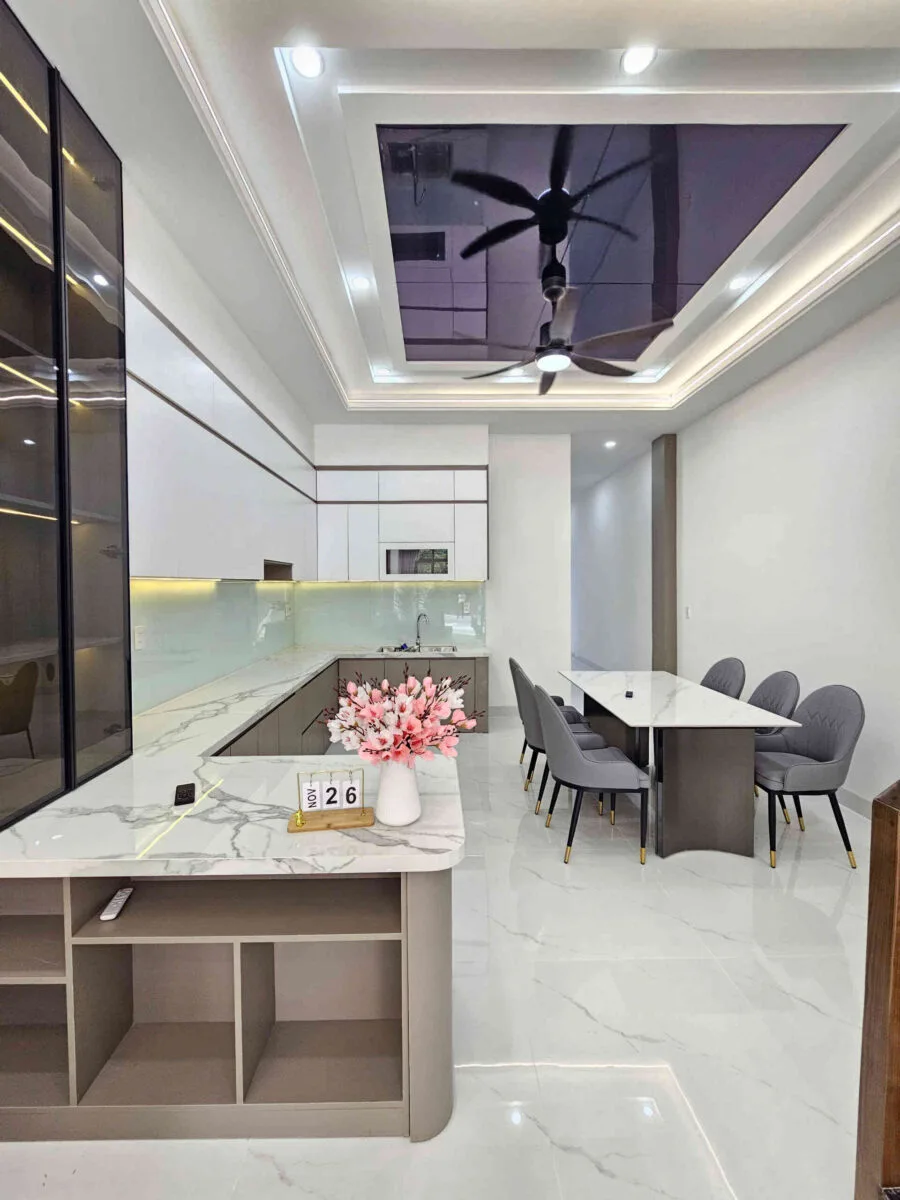 Bán nhà mới 1T1L 4.5x20m, đường số 6 KDC Thái Bình Dương p.Tân Hiệp, full nội thất