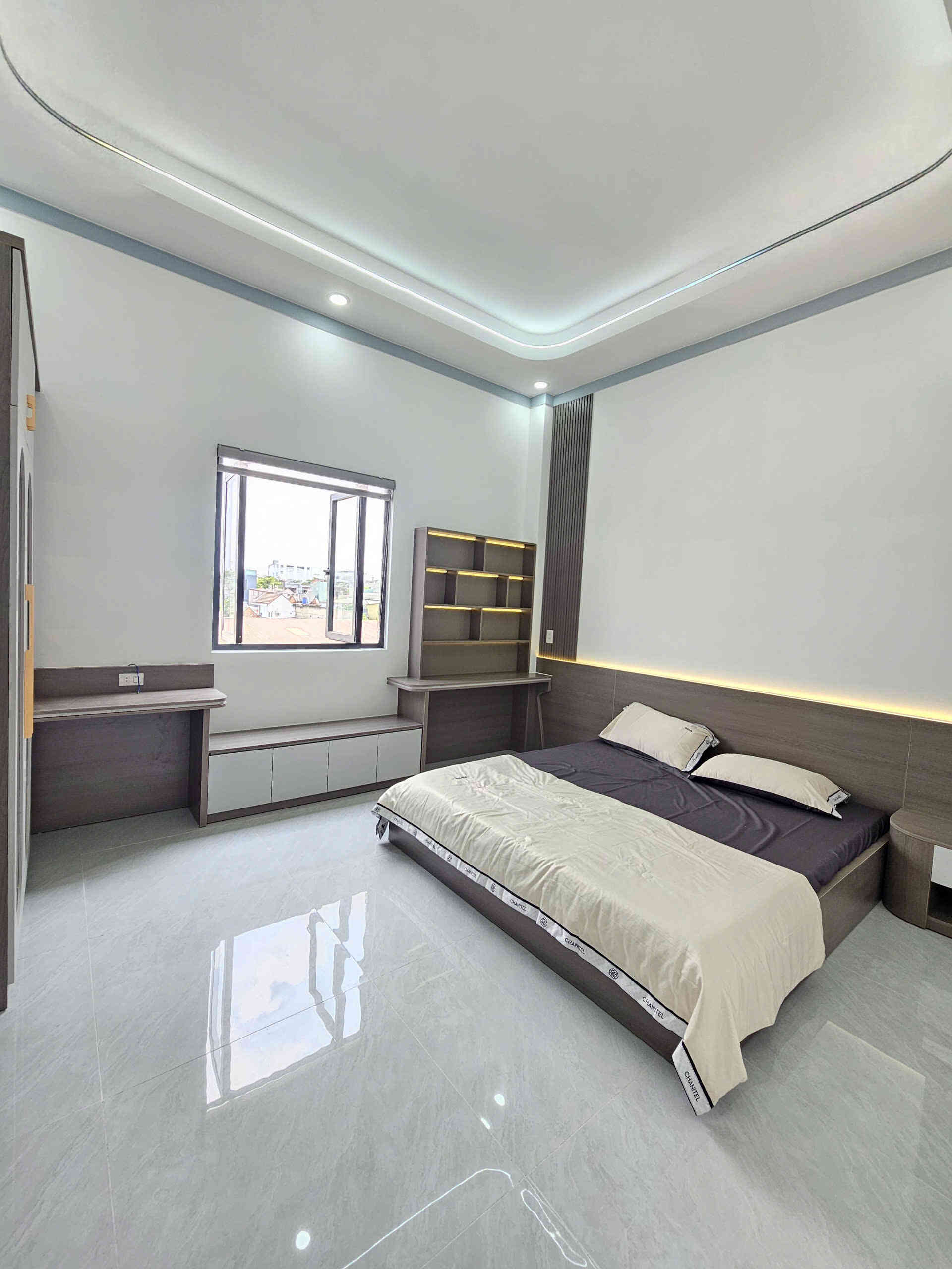 Bán nhà mới 1T2L 4.5x15m, đường N1 KDC Lê Phong An Phú 1 p.An Phú, full nội thất