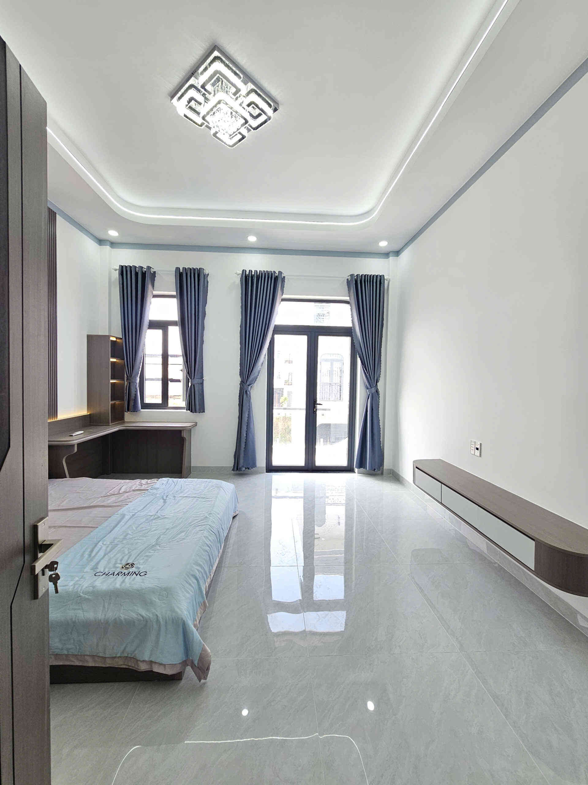 Bán nhà mới 1T2L 4.5x15m, đường N1 KDC Lê Phong An Phú 1 p.An Phú, full nội thất