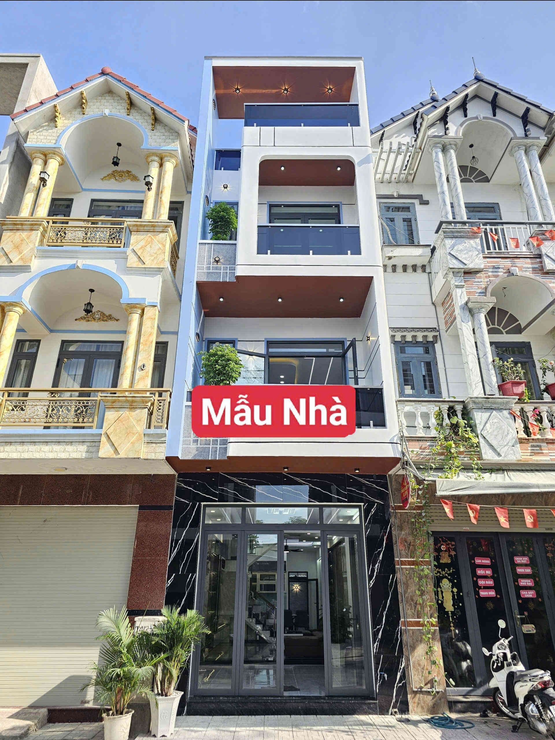 Bán nhà mới (đang xây) 1T2L 4x15m hoàn công, đường D3 KDC Phú Hồng Khang, full nội thất