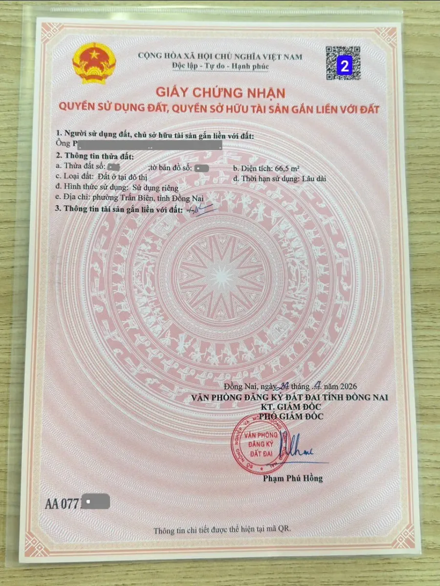 Bán đất 4.1x18m, hẻm Đặng Văn Trơn p. Trấn Biên gần Sông Đồng Nai