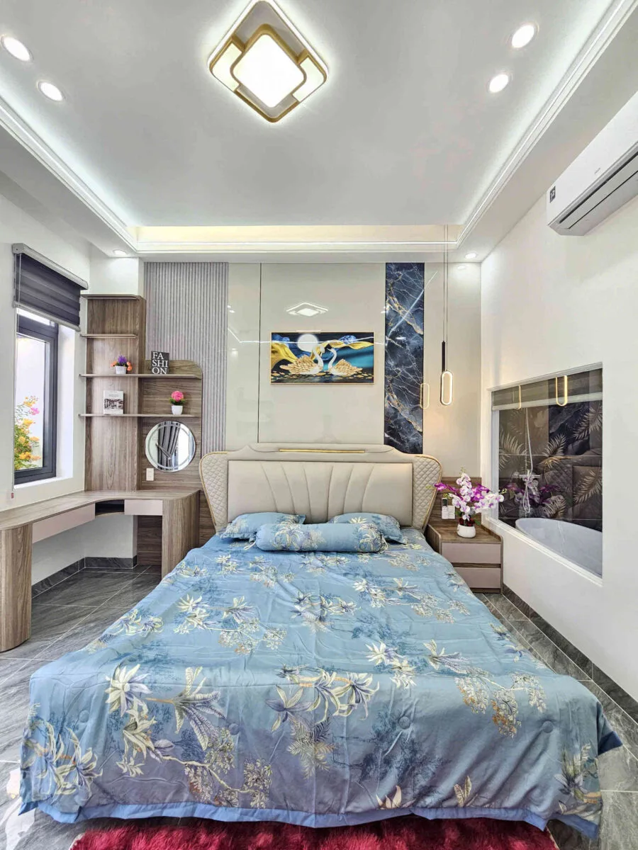 Bán nhà mới 1T2L 4×15.5m, đường N2 KDC Phú Hồng Thịnh 8, full nội thất (Hoàn công)