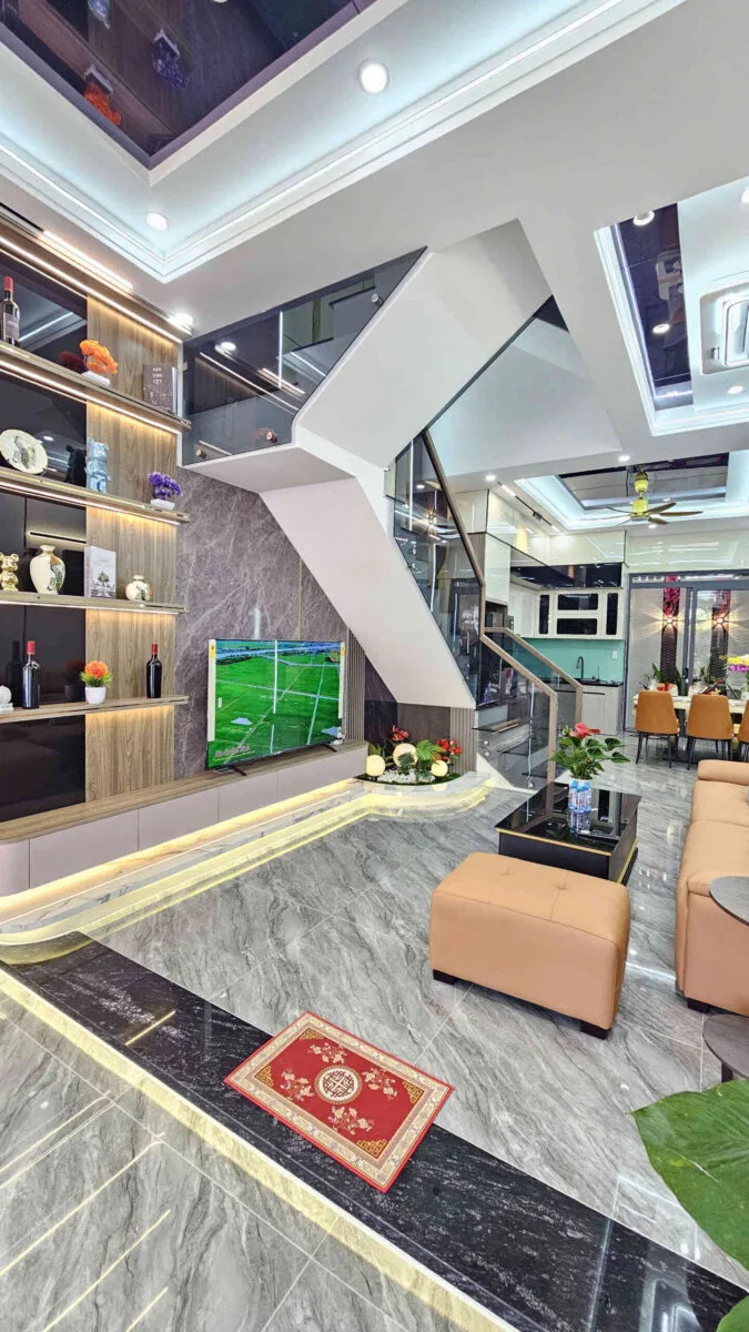 Bán nhà mới 1T2L 4×15.5m, đường N2 KDC Phú Hồng Thịnh 8, full nội thất (Hoàn công)